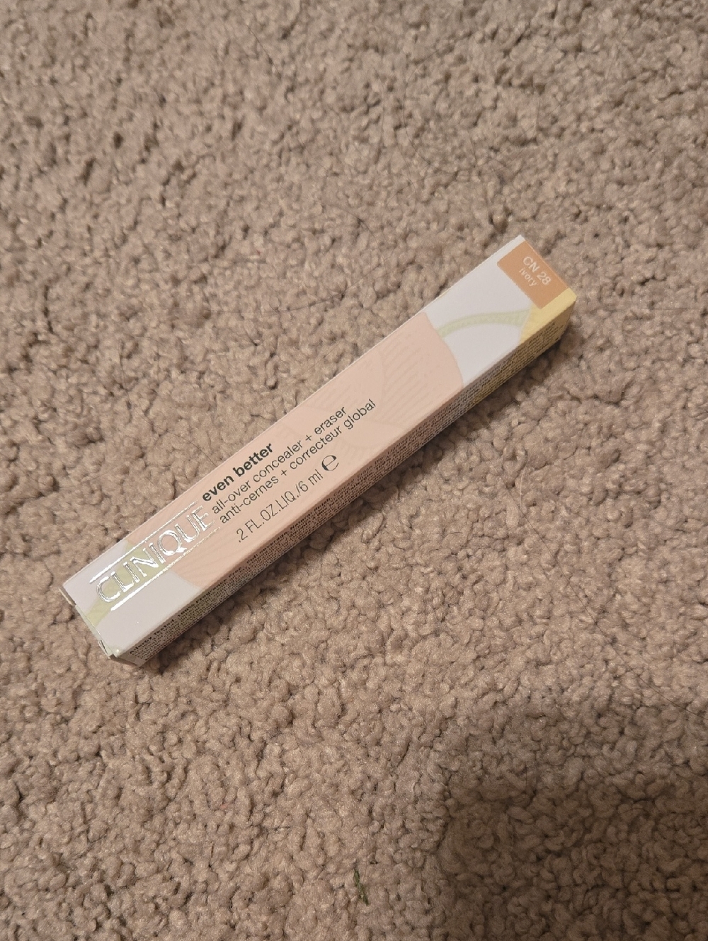 Clinique Even Better Concealer + Eraser in Beige/Pale Pink Packaging